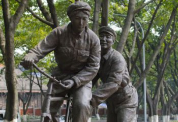 杭州装饰你家园的自行车雕塑