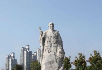 杭州具有历史意义的画家齐白石汉白玉雕像