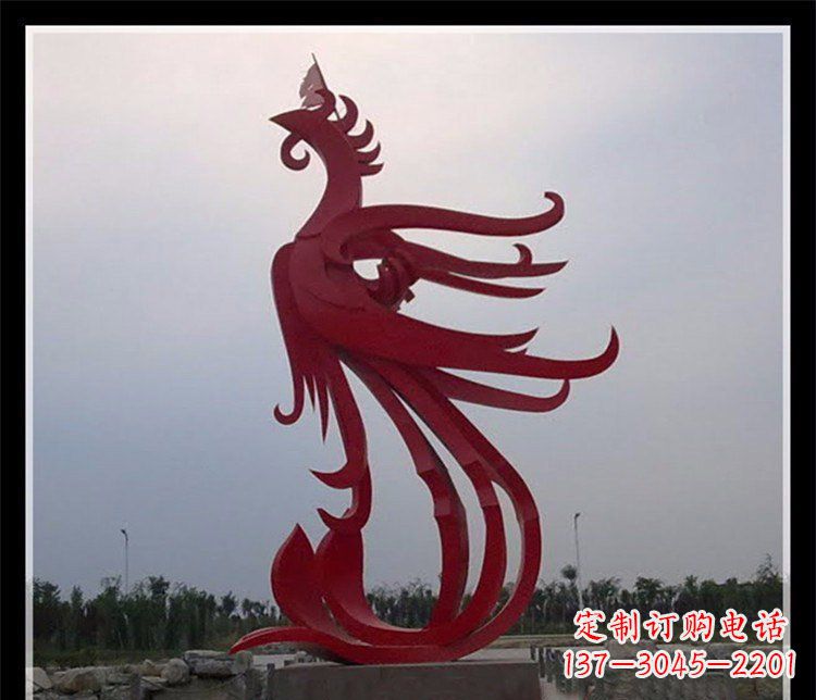 杭州精美不锈钢凤凰雕塑