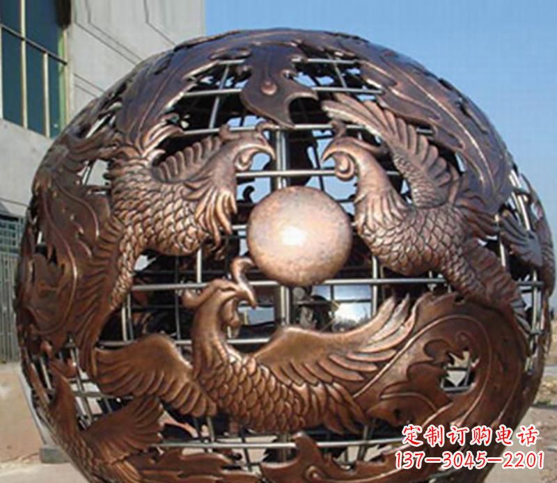 杭州中领雕塑定制经典龙凤雕塑;