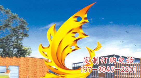 杭州浩瀚神秘的凤凰不锈钢雕塑