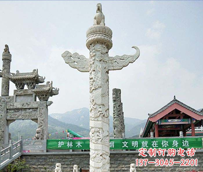 杭州广场景观大理石华表石雕