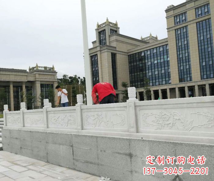 杭州广场景观大理石栏板雕塑 (2)