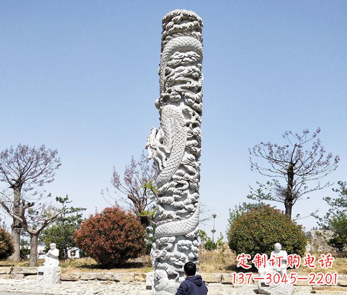 杭州欣赏传统工艺的极致雕塑——大理石盘龙柱石雕