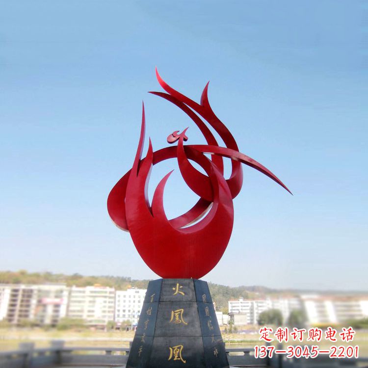 杭州火凤凰不锈钢雕塑,凝聚精致,传递闪耀