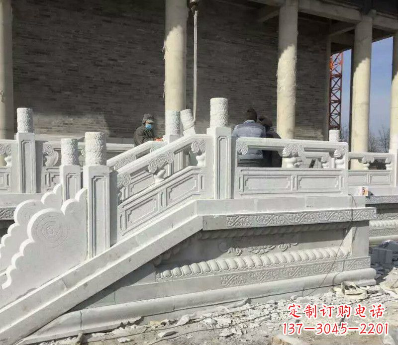 杭州景区大理石栏板石雕 (10)