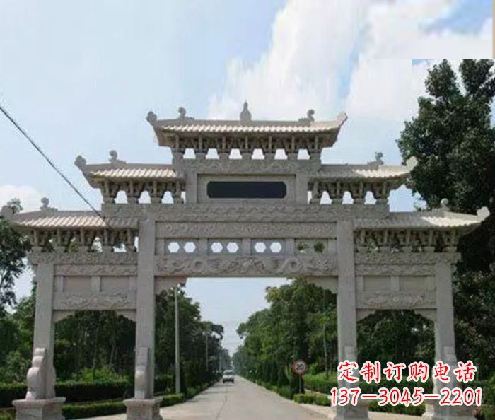 杭州高品质牌坊石雕,专为客户量身定制