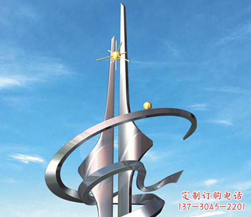 杭州螺旋飘带广场雕塑