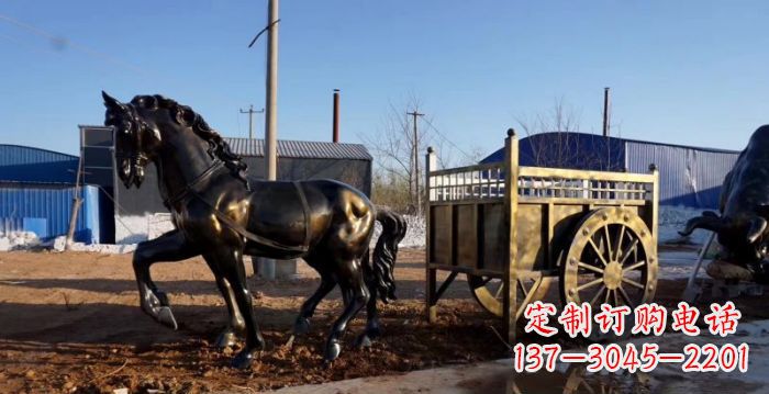 杭州马车景观铜雕 (3)