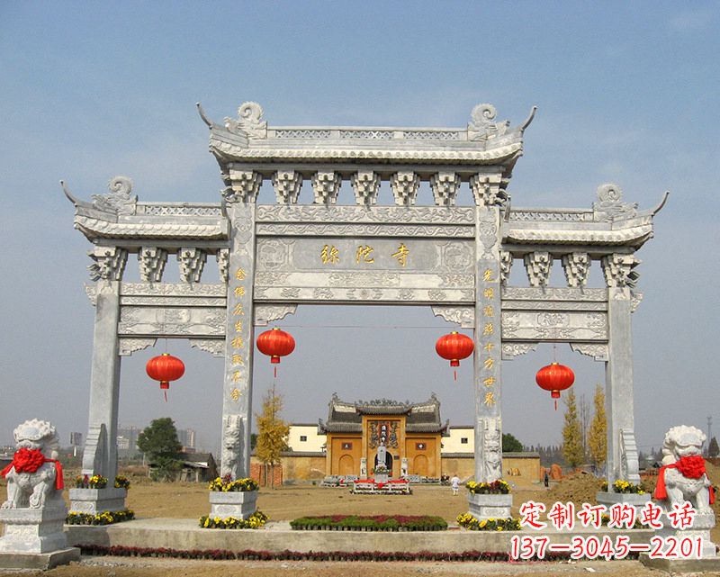 杭州特色石雕牌坊,用心雕就是一种艺术