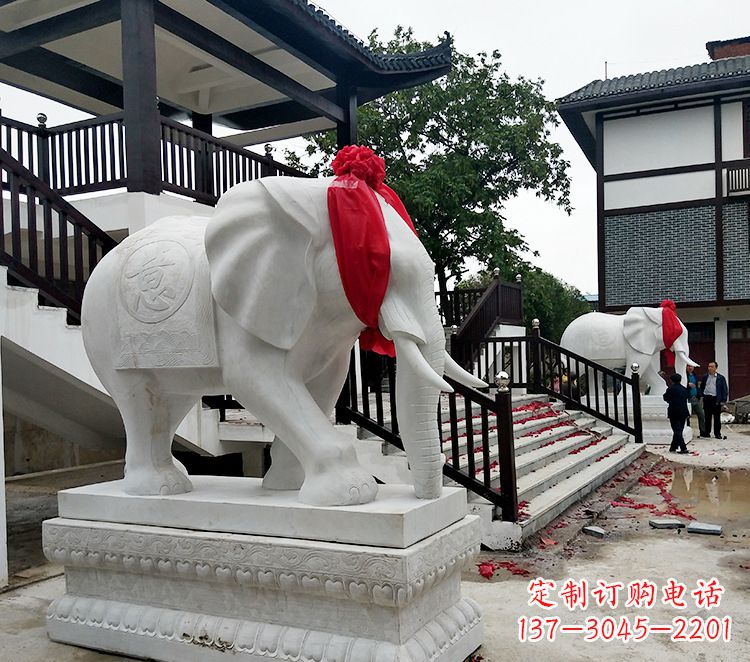 杭州迎接观音祝福的精美大象观音栏杆