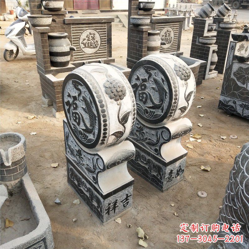 杭州石雕青石门墩雕塑