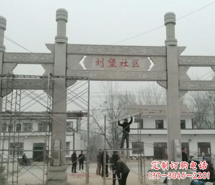 杭州石牌坊道路石雕