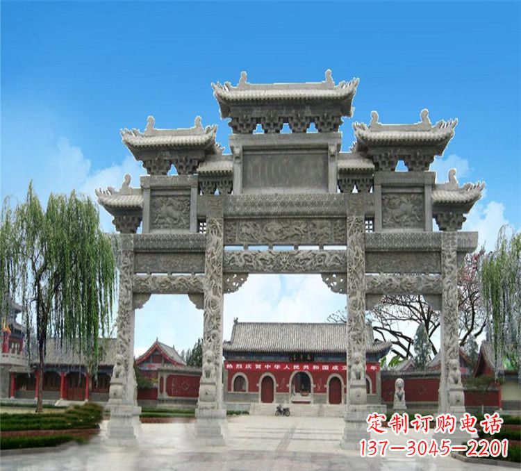 杭州石牌坊效果图