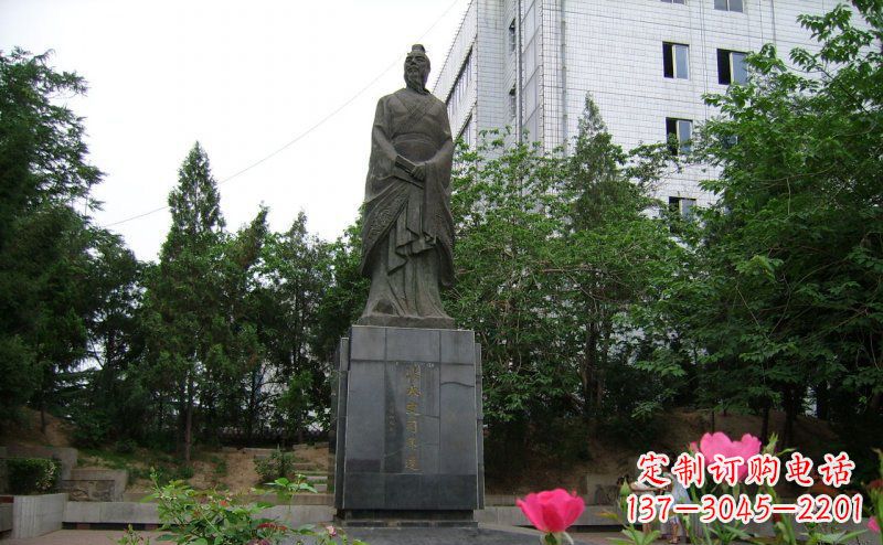 杭州司马迁古代名人铜雕