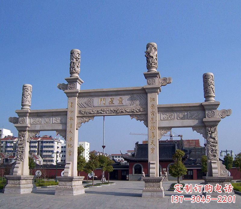 杭州寺庙景观石牌坊