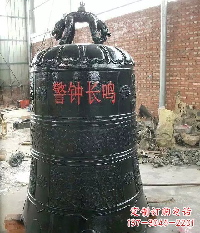杭州寺庙铸铜钟铜雕 (4)