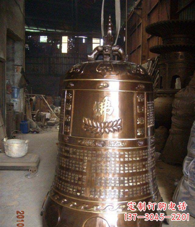 杭州寺庙铸铜钟铜雕
