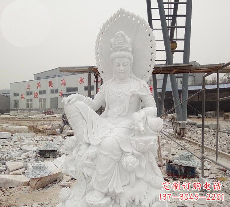 杭州寺庙自在观音雕像