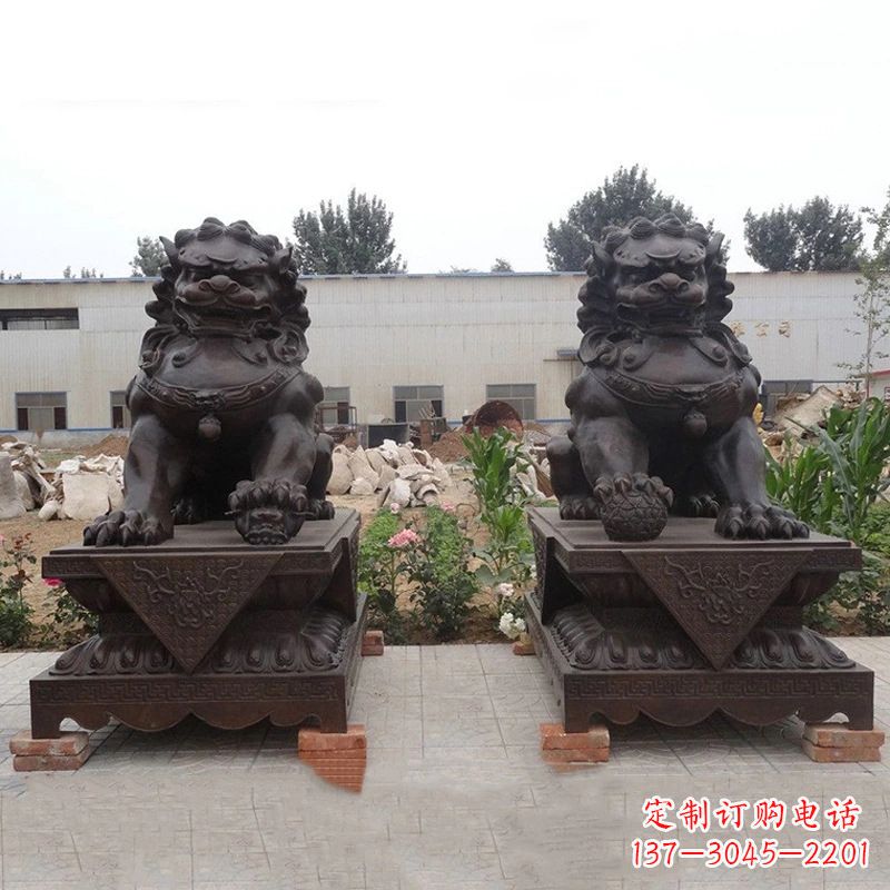 杭州铜雕北京狮子