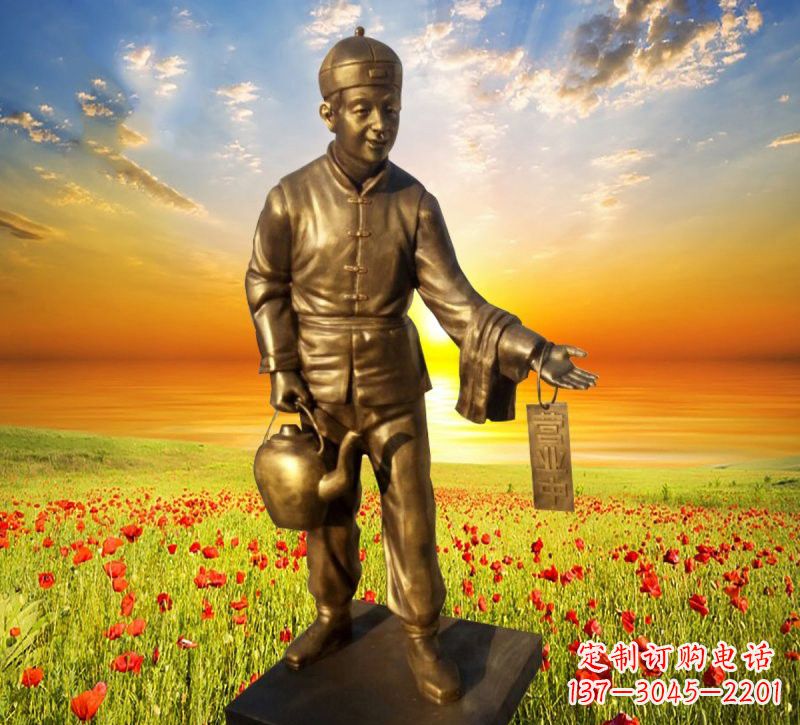 杭州铜雕店小二