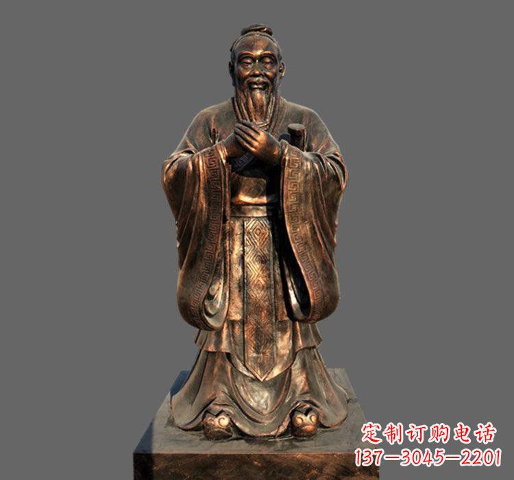 杭州铜雕古代名人孔子