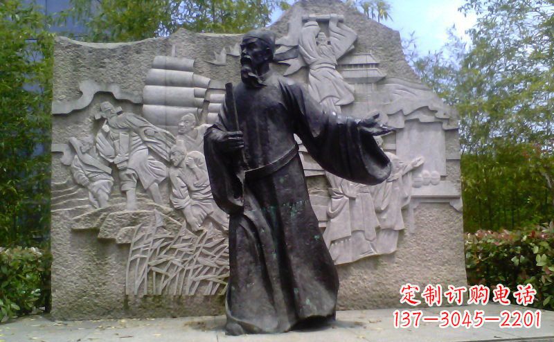 杭州铜雕古代名人雕塑