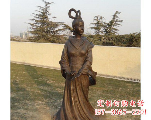 杭州铜雕古代美女人物雕塑