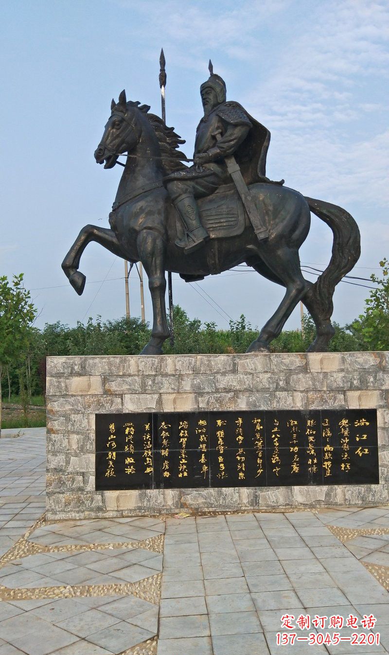 杭州铜雕古代名人岳飞