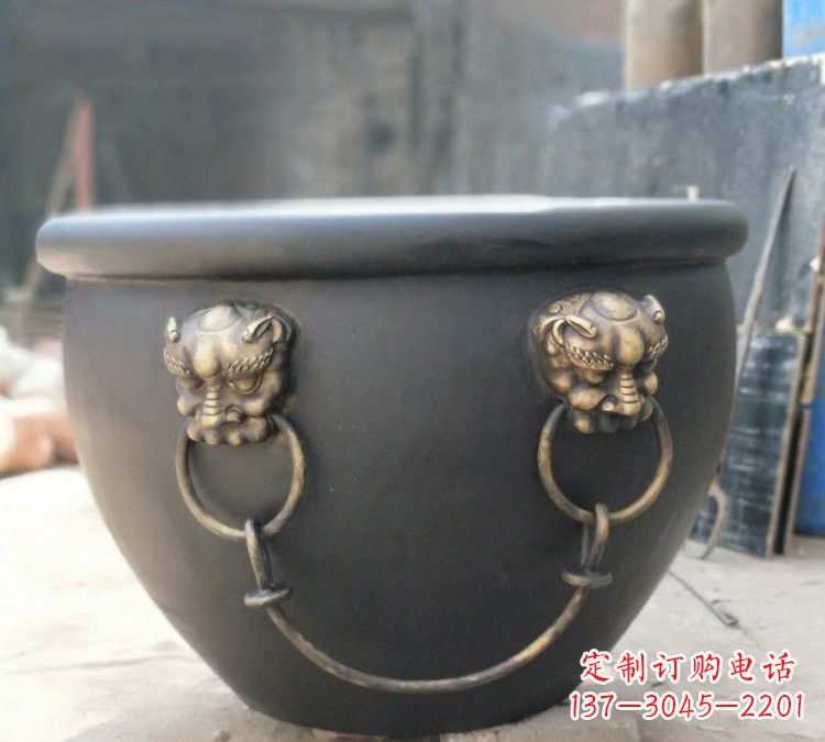 杭州铜雕故宫水缸