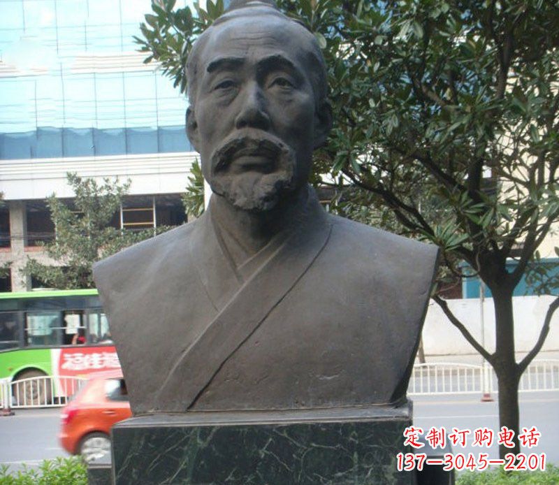 杭州铜雕管仲名人雕塑肖像