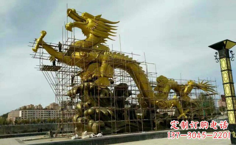 杭州铜雕广场神龙景观摆件