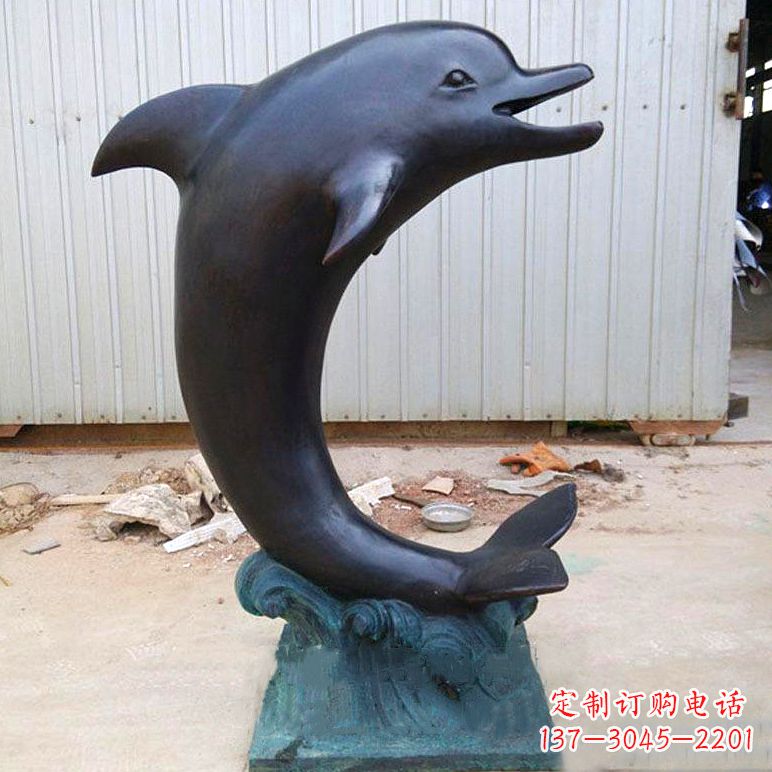 杭州铜雕海豚雕塑