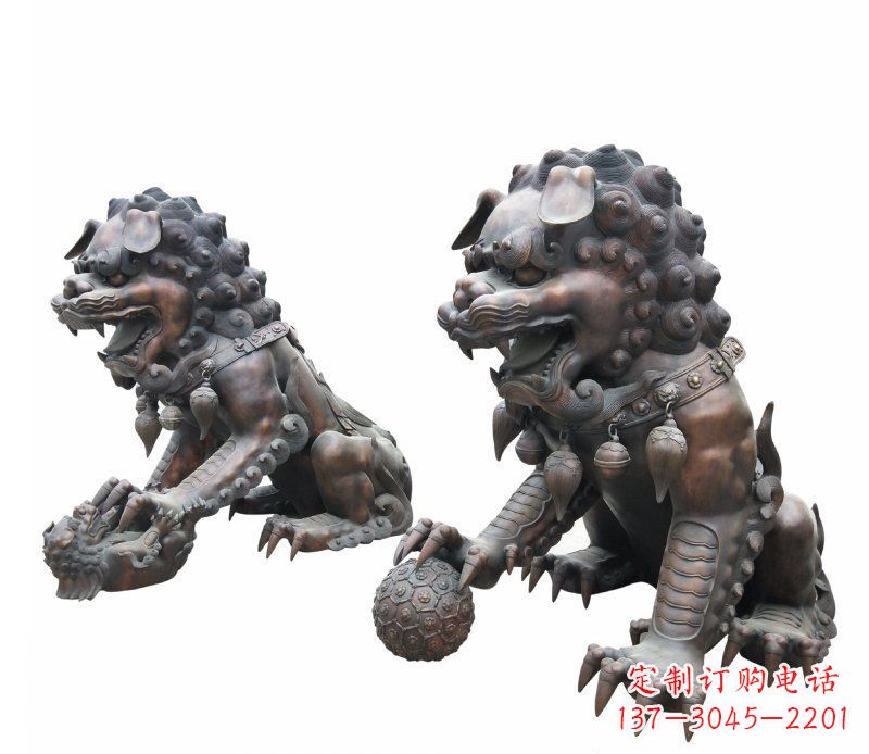 杭州铜雕酒店镇宅招财麒麟雕塑