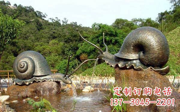 杭州铜雕喷水蜗牛