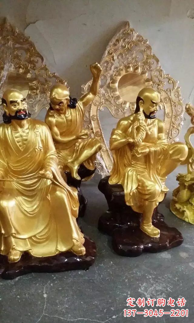 杭州铜雕十八罗汉