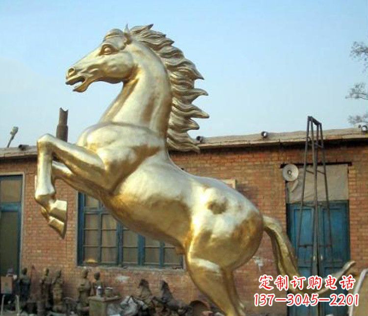 杭州铜雕室商场招财动物马雕塑