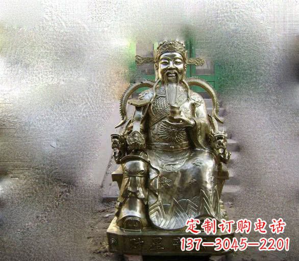 杭州铜雕文财神