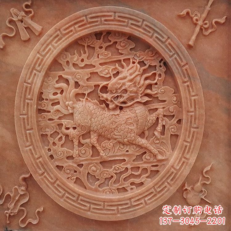 杭州晚霞红麒麟建筑装饰壁画