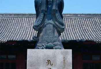 杭州传承古代文化——青铜孔子雕塑