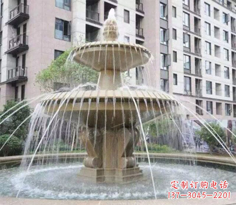杭州小区大型喷泉景观石雕