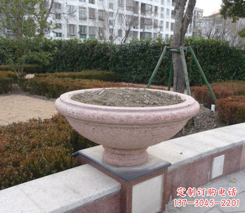 杭州小区花盆石雕