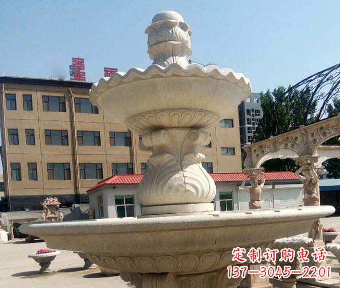 杭州小区景观砂岩大型喷泉石雕