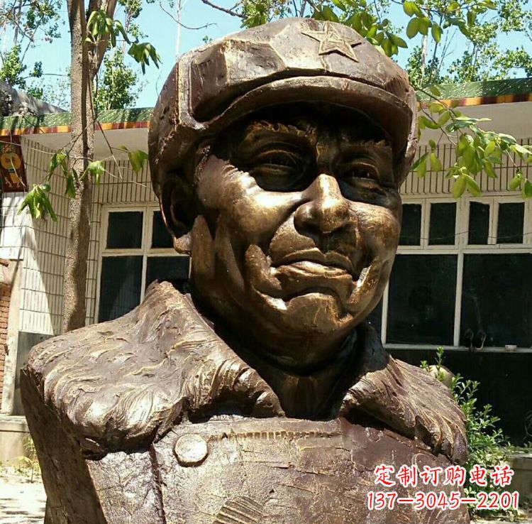 杭州校园名人朱德胸像铜雕