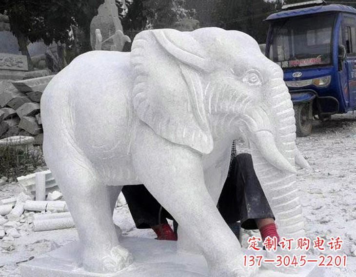 杭州写实大象石雕