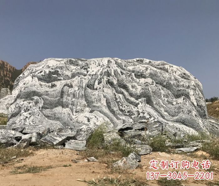 杭州雪浪石假山公园景观石雕 (2)