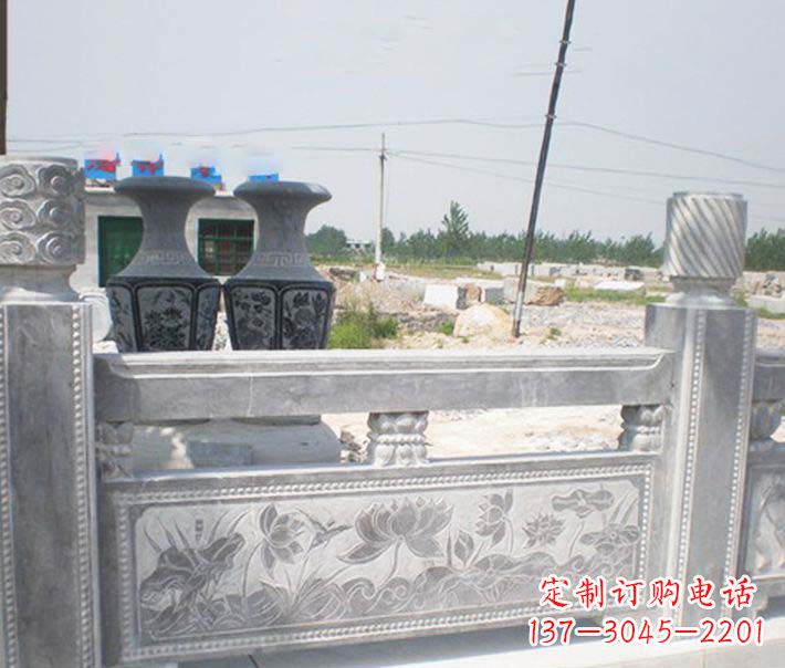 杭州园林仿古石栏板景观石雕 (3)