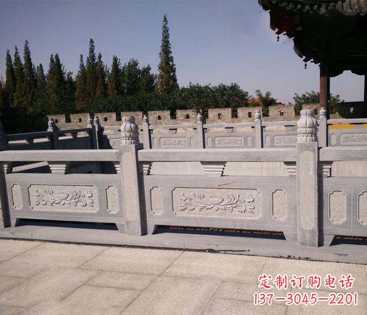 杭州园林仿古石栏板景观石雕 (2)
