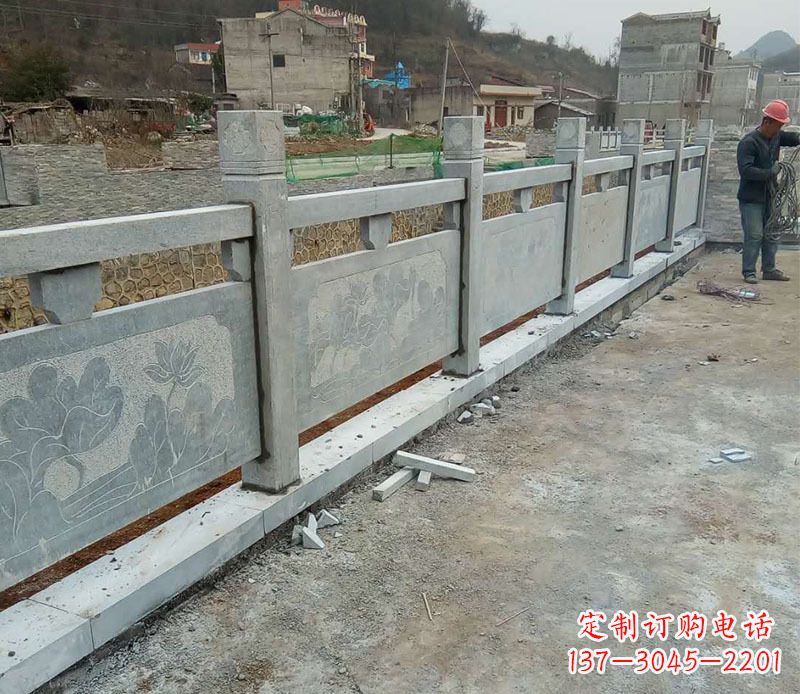 杭州园林仿古石栏板景观石雕 (5)