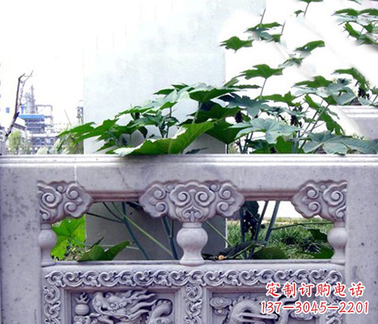 杭州园林仿古石栏板景观石雕 (6)